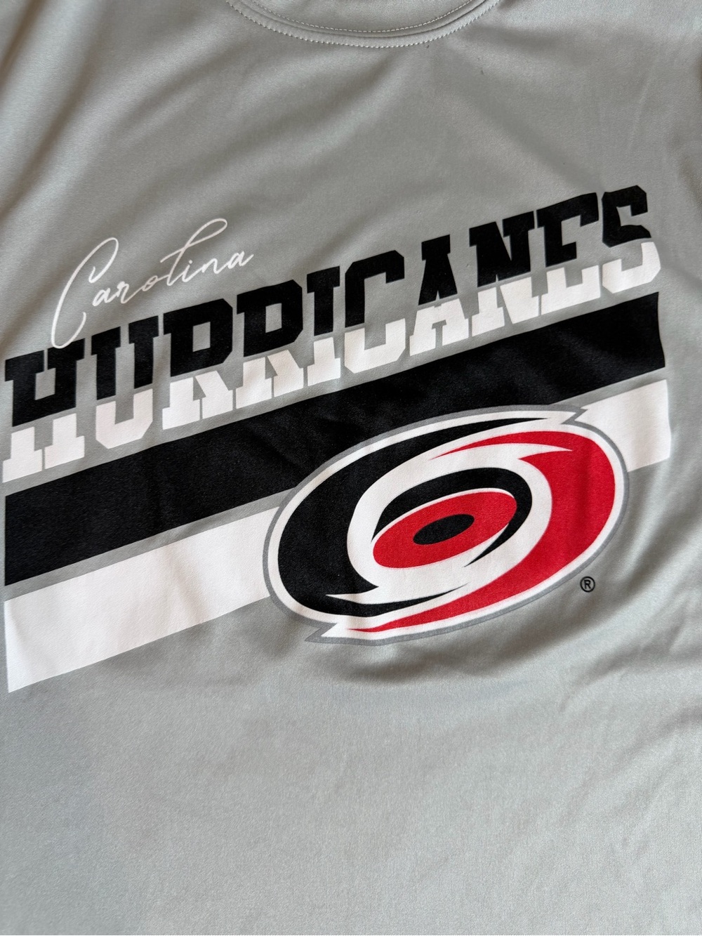 Carolina Hurricanes Small Gray Logo Tee